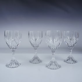 4pc Mikasa Crystal Wine Glasses, Park Lane