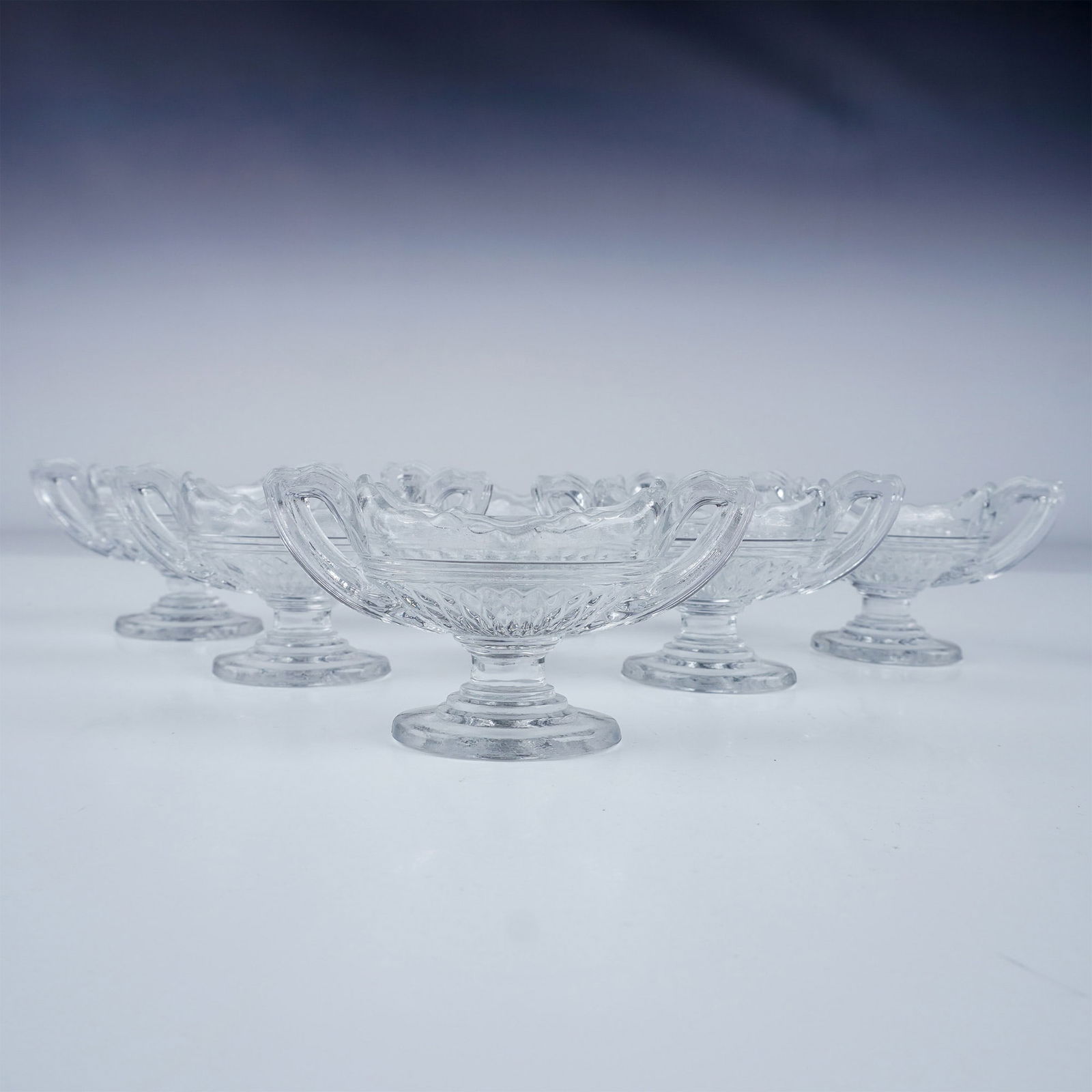 6pc Cambridge Glass Salt Cellars, Mt. Vernon (1 of 4)