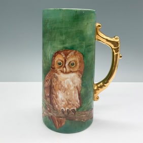 Tankard with Tawny Owl Design, Signed Marian Orem
