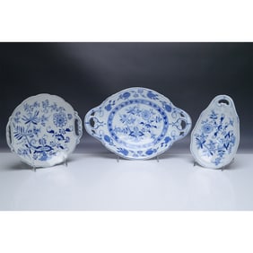 3pc Louis Regout Maastricht Serving Platter and Plates Set