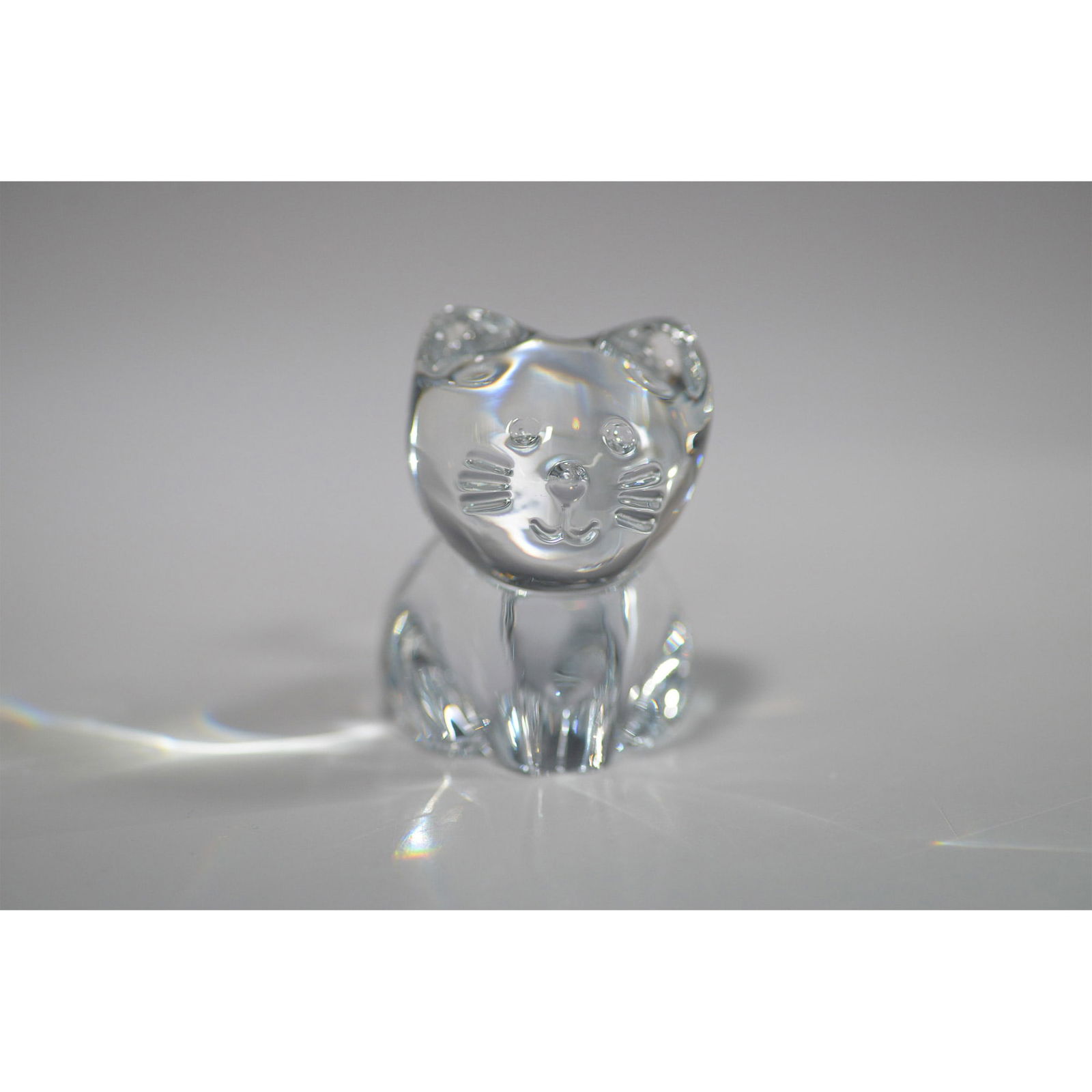 Baccarat Crystal Seated Cat Figurine (1 of 3)