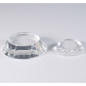 Arribas Collection Faceted Crystal Display Stand with Original Box