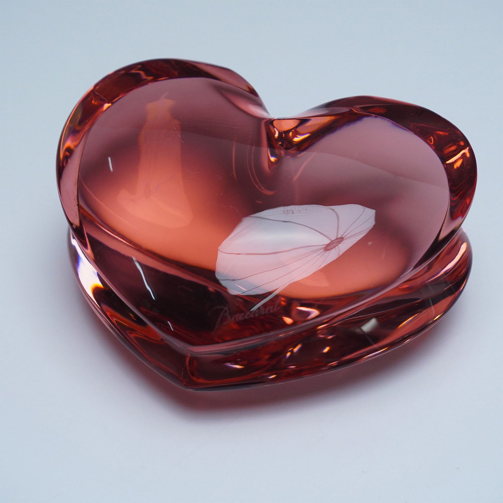 Baccarat Crystal Heart Paperweight (1 of 3)