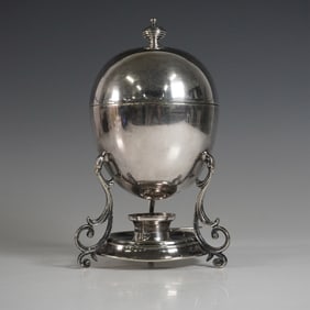Victorian-Style Silver-Plated Egg Coddler