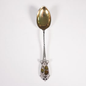 1892 Birmingham Sterling Silver Queenstown Souvenir Spoon