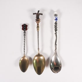 Set of 3 Dutch Souvenir Spoons