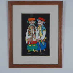 Jovan Obican, Limited Editioned Serigraph, Musicians, Signed