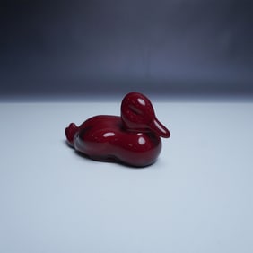 Resting Duck Flambe - Royal Doulton Figurine