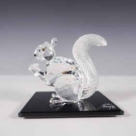 Swarovski Crystal Figurine, 10th Anniversary SCS Squirrel with Base