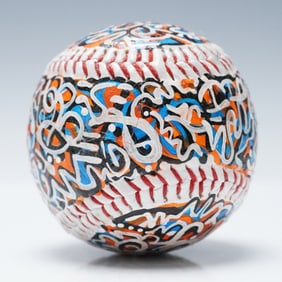 Graffiti Hand-Painted Baseball