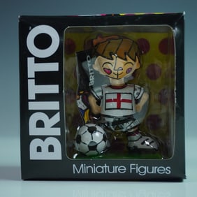 Romero Britto (Brazilian, b. 1963) Mini Figurine, England Soccer