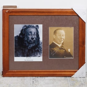 Wizard of Oz Bert Lahr Signed Framed Photo Collectible, COA