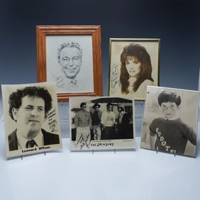 5pc Autographed Entertainment Photographs Collection