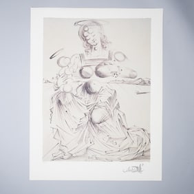 Salvador Dali Limited Edition Print, Exploding Madonna