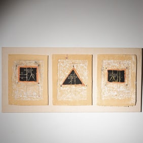 James Coignard, Embossed Carborundum Etchings on Handmade Paper, Signed