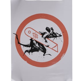Cut and Run Exhibition Poster, Rat Stencil, Banksy (Aft.)
