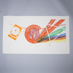 James Rosenquist, Pop Art Etching and Aquatint, Spokes, Signed