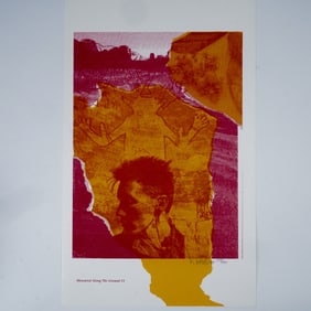Rebecca Baird, Silkscreen on Paper, Measured Along The Ground #3, Signed
