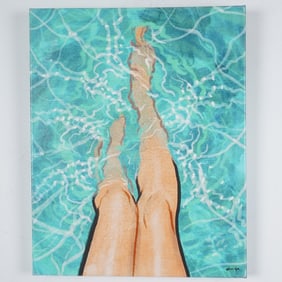 Oliver Gal, Summer Legs, Giclee on Canvas, Signed