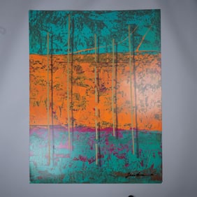 Mark Erickson Artist Proof Serigraph, Abstract Composition