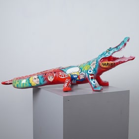 Style of Richard Orlinski, Original Pop Art Crocodile Sculpture