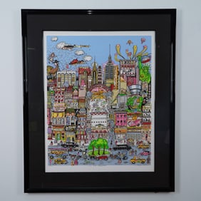 Charles Fazzino, Large 3D Pop Art Serigraph, I'll Take Manhattan, Signed