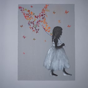 Grafter Production Print, Butterfly Collector