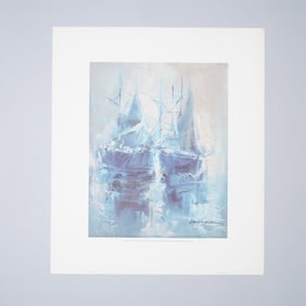 Candela Perez Print, Blue Sails