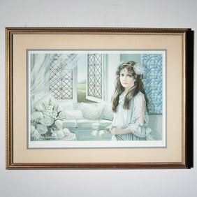 Pati Bannister, Limited Edition Lithograph Window Seat, Signed