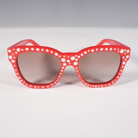 Louis Vuitton x Yayoi Kusama Red Polka Dot Sunglasses, 2023
