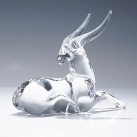 Baccarat Crystal Antelope Figurine