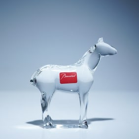 Baccarat Crystal Horse Figurine