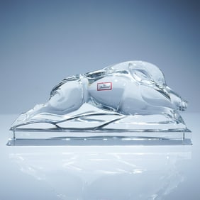 Baccarat Crystal Sanglier (Boar) Figurine