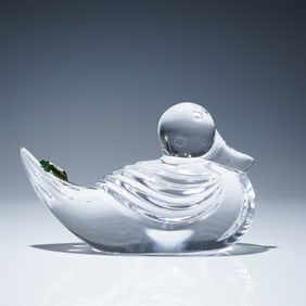 Waterford Crystal Paperweight, Duck