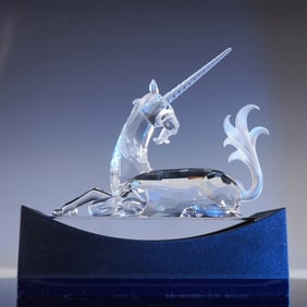 2pc Swarovski Crystal Figurine, Fabulous Creatures Unicorn