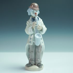 Lladro Porcelain Figurine, Sad Sax