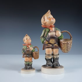 2pc Goebel Hummel Figurines ? Village Boy