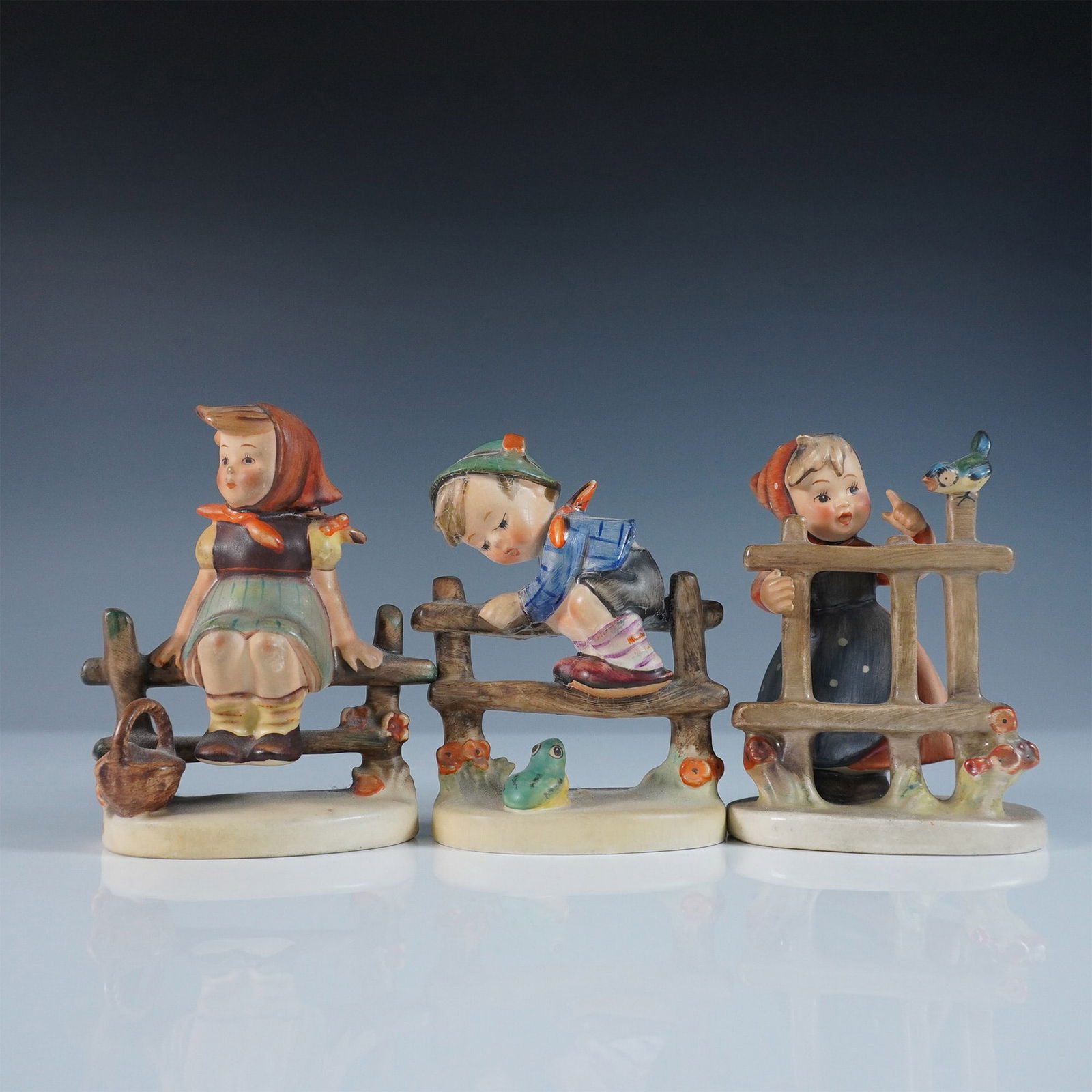 3pc Goebel Hummel Figurines, Resting, Retreat to Safety & Signs of Spring (1 of 4)