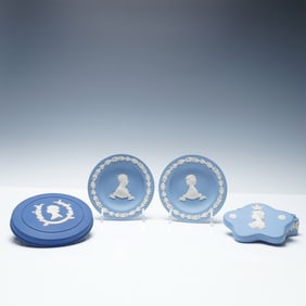 4pc Wedgwood Royal Commemorative Jasperware Collection