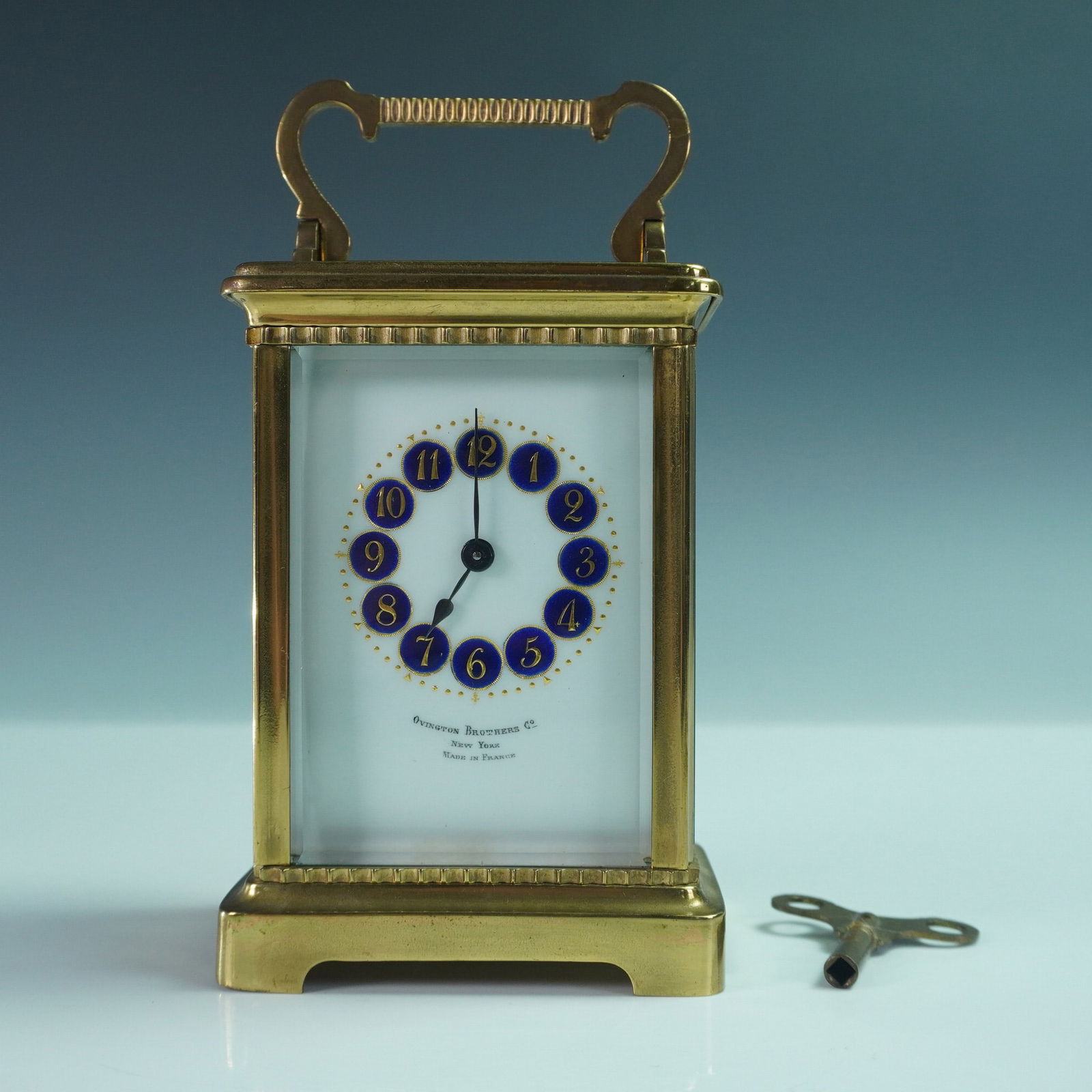 Ovington Brothers French Brass Carriage Clock (1 of 6)