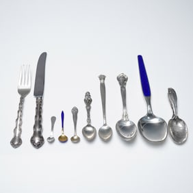 10pc Sterling Silver Tableware
