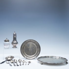 12pc Sterling & Silverplate Tableware Collection