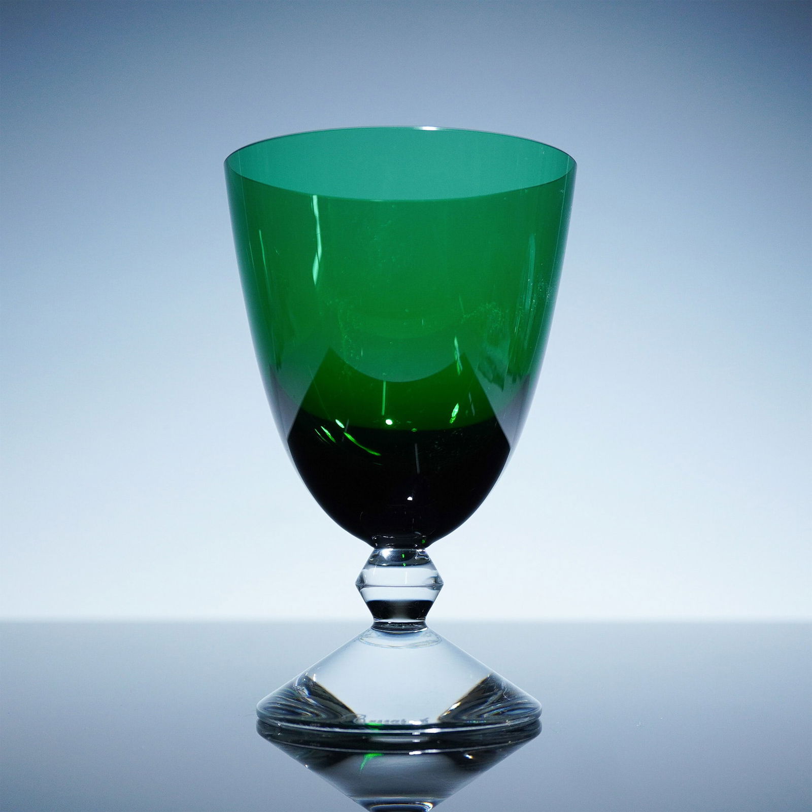 Baccarat Crystal Goblet, Vega Green (1 of 5)