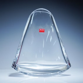 Baccarat Crystal Metronome Vase, with Box