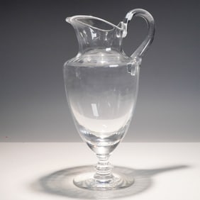 Baccarat Montaigne (Non-Optic) Footed Crystal Pitcher