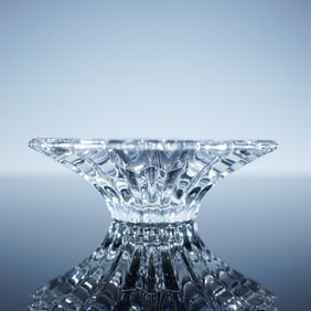 Baccarat Clear Crystal Candle Holder Giftware