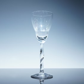 Baccarat Crystal Stream Wine Glass, Sealed Box