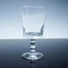 Baccarat Crystal Wine Goblet, Faceted Stem, with Box
