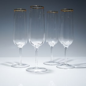 4pc Martha Stewart Collection Champagne Flutes