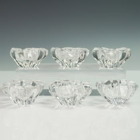 6pc Daum France Crystal Salt Cellars
